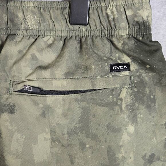 RVCA Running Shorts Medium 7" Drawstring Stretch Performance - Picture 6 of 11